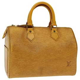 Louis Vuitton-Louis Vuitton Epi Speedy 25 Bolsa de mão Tassili Yellow M43019 Autenticação de LV 67348-Outro