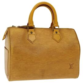 Louis Vuitton-Louis Vuitton Epi Speedy 25 Bolso De Mano Tassili Amarillo M43019 LV Auth 67348-Otro