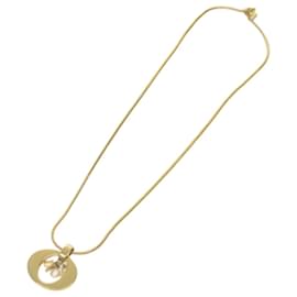 Christian Dior-Christian Dior Collar metal Oro Autenticación5925-Dorado