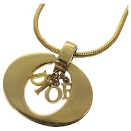 Christian Dior-Christian Dior Necklace metal Gold Auth am5925-Golden