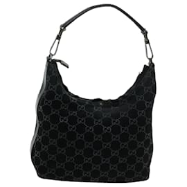 Gucci-gucci GG Canvas Shoulder Bag black 000 0602 auth 66927-Black