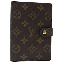Louis Vuitton-LOUIS VUITTON Monogram Agenda PM Day Planner Cover R20005 Bases de autenticación de LV12398-Monograma