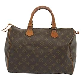 Louis Vuitton-Louis Vuitton Monogram Speedy 30 Hand Bag M41526 LV Auth yk10832-Monogram