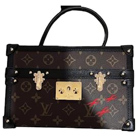 Louis Vuitton-Louis Vuitton pequeña maleta-Castaño