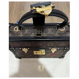 Louis Vuitton-Louis Vuitton pequeña maleta-Castaño