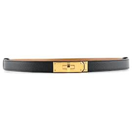 Hermès-HERMES  Belts T.cm 80 leather-Black