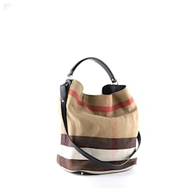 Burberry-BURBERRY  Handbags T.  leather-Brown