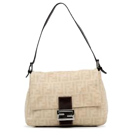 Fendi-Borsa a tracolla Fendi Zucca Mamma Forever beige-Beige