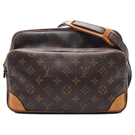 Louis Vuitton-Bolso bandolera Louis Vuitton marrón con monograma Nil-Castaño