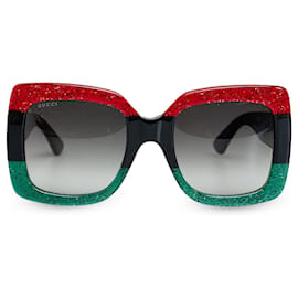 Gucci-Black Gucci Square Tinted Sunglasses-Black