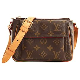 Louis Vuitton-Brown Louis Vuitton Monogram Viva Cite PM Crossbody Bag-Brown