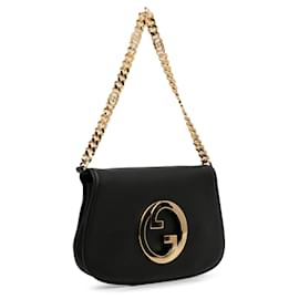 Gucci-Bolso satchel Gucci Blondie con cadena en negro-Negro