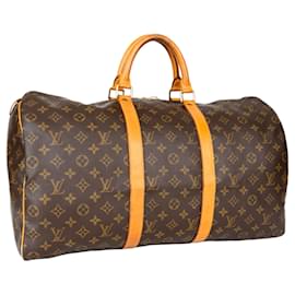 Louis Vuitton-Portaoggetti con monogramma in tela Louis Vuitton 50-Marrone