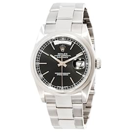 Rolex-Rolex Día-fecha 118209 Reloj de hombre en 18oro blanco kt-Plata,Metálico