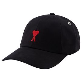 Cappellino Adc Rosso - AMI Paris - Cotone - Nero Nero