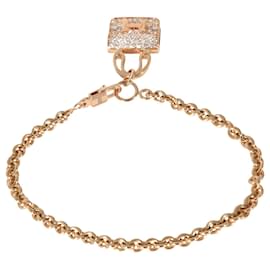 Hermès-Bracciale Hermès Collezione Amulettes Constance Diamond in 18k Rose Gold 0.44 ctw-Metallico