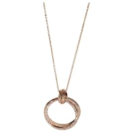 Tiffany & Co-TIFFANY & CO. Paloma Picasso Diamond Melody Pendant in 18k Rose Gold 0.40 ctw-Metallic