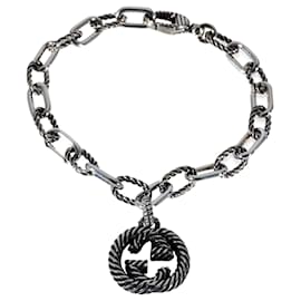 Gucci-Gucci Twisted G Bracelet in  Sterling Silver-Silvery,Metallic