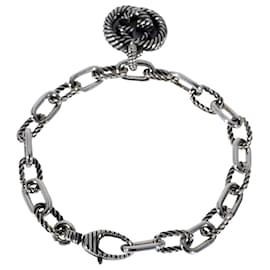 Gucci-Bracciale Gucci Twisted G in argento Sterling-Argento,Metallico