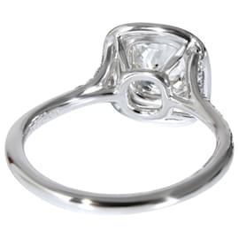 Tiffany & Co-TIFFANY & CO. Anello di fidanzamento Soleste in platino H VVS2 1.5 ctw-Argento,Metallico