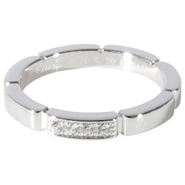 Cartier-Cartier Maillon Panthere Diamond Band in Platinum 05 ctw-Silvery,Metallic