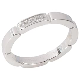 Cartier-Cartier Maillon Panthere Diamond Band in platino 05 ctw-Argento,Metallico