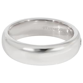 Tiffany & Co-TIFFANY & CO. Lucida Diamond Wedding Band in  Platinum 0.11 ctw-Silvery,Metallic