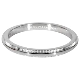 Tiffany & Co-TIFFANY & CO. Fede nuziale Together Milgrain in platino-Argento,Metallico