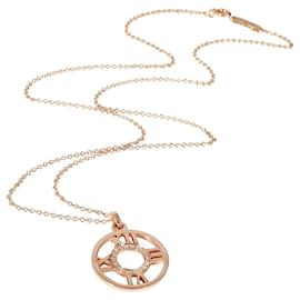 Tiffany & Co-TIFFANY & CO. Atlas pendant in 18k Rose Gold 02 ctw-Metallic