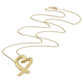 Tiffany & Co-TIFFANY & CO. Paloma Picasso Fashion Anhänger in 18K Gelbgold-Silber,Metallisch
