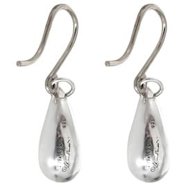 Tiffany & Co-TIFFANY & CO. Elsa Peretti Teardrop Earrings in Sterling Silver-Silvery,Metallic