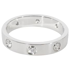 Cartier-Cartier Love 8 Banda de diamantes en 18K oro blanco 0.19 por cierto-Plata,Metálico