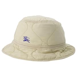 Burberry-Quilted Bucket Hat - Burberry - Nylon - Beige-Beige