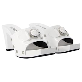 Versace-T.60 Pumps - Versace - Leather - White-White