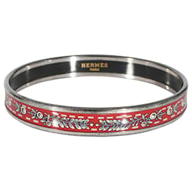 Hermès-Hermès Palladium Plated Enamel Bracelet-Metallic