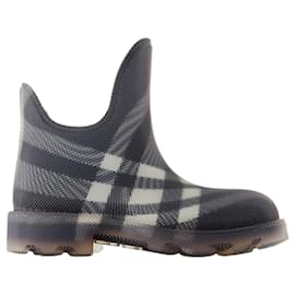 Burberry-Lf Marsh Low Ankle Boots - Burberry - Rubber - Black-Black