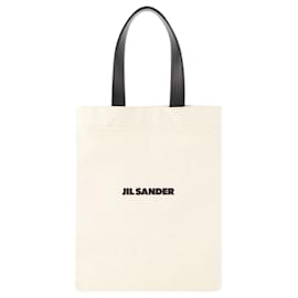 Jil Sander-Tote Bag Book - Jil Sander - Fabric - Beige-Brown,Beige