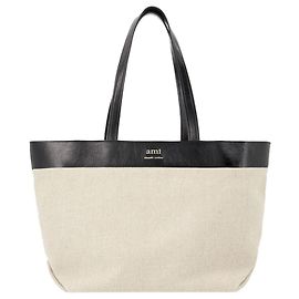 Sac Shopper East West - AMI Paris - Lin - Beige Marron Beige