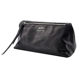 Ami Paris-Grocery Shopper Bag - AMI Paris - Leather - Black-Black