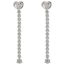 Roberto Coin Cento Tulip Drop Diamond Ohrringe in 18K Weißgold 4 1/5 ctw Silber Metallisch