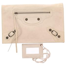 Balenciaga-BALENCIAGA  Clutch bags T.  leather-Cream