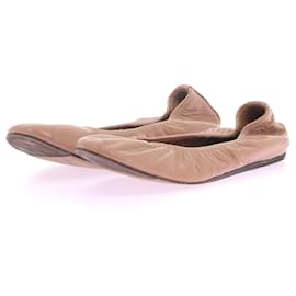 Lanvin-LANVIN Bailarinas T.UE 37 Cuero-Beige