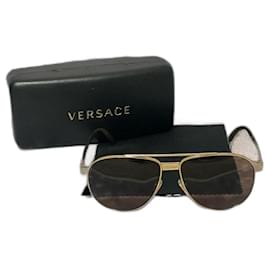 Versace-Rare/Discontinued Versace Aviators-Gold hardware