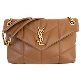Yves Saint Laurent Loulou Puffer petit Camel