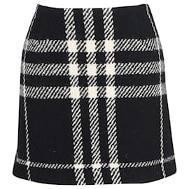 Burberry-Burberry Plaid Mini Skirt in Black Wool-Multiple colors