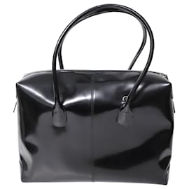 Tod's-Tod's Tote Bag in Black Leather-Black