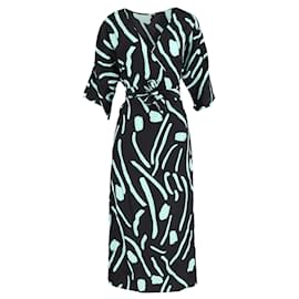 Diane Von Furstenberg-Diane Von Furstenberg Vestido estilo cruzado con estampado Chatham en seda multicolor-Otro