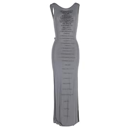 Moschino-Moschino Sleeveless Maxi Dress in Grey Cotton-Grey