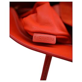 Céline-Bolsa média Celine Luggage Phantom em camurça laranja-Coral