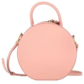 Mansur Gavriel-Mansur Gavriel Circle Crossbody Bag In Pastel Pink Calfskin Leather-Pink